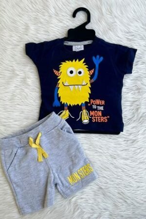 Power to the moon t shirt set ( 3 to 6 months )