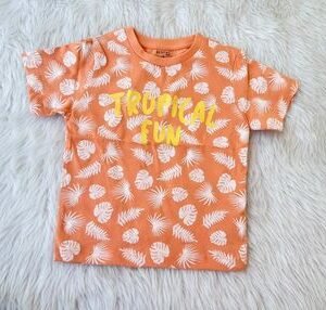 Tropical Fun Leaf Print T shirt ( 3 to 6 months )