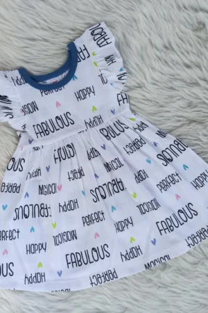 Fabulous Print Hand frill Frock