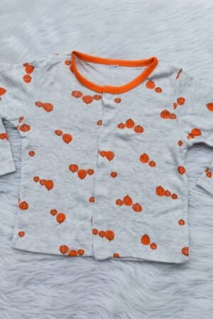 Orange pumpkin full hand jabla ( 18 to 24 months )