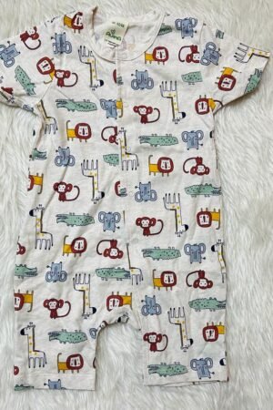 Lion Print Half romper ( 6 to 9 months )