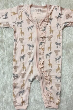 Animal Print Jumpsuit ( 6 to 9 months )