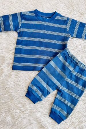 Blue with white stripped Pyjama ( 3 to 6 months )