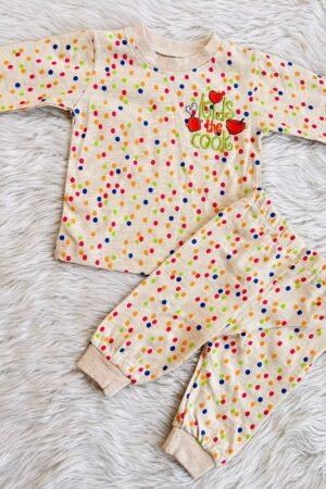Multi color dotted print Pyjama ( 3 to 6 months )