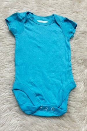 Plain Blue romper ( 3 to 6 months )