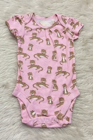 Cheetah print romper ( 3 to 6 months )