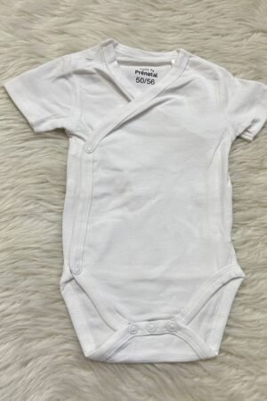 Plain White Romper ( 0 to 3 months )