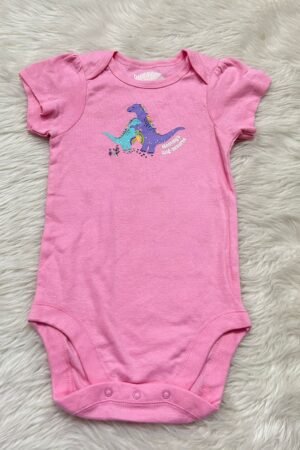 Pink with Dinosaurs Print Romper ( 18 to 24 months )