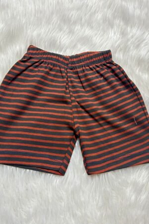 Brown Stripped shorts ( 3 to 6 months )