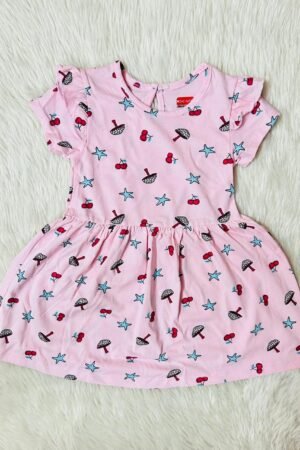 Mushroom print Cotton frock