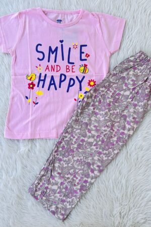 Smile and be happy girls pyjamas ( 5 to 6 year )