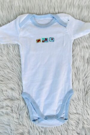Small elephant print White romper ( 18 to 24 months )