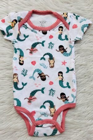 Mermaid print romper