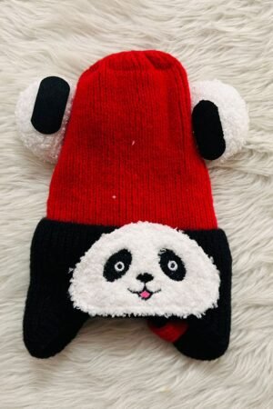 Red panda woolen cap