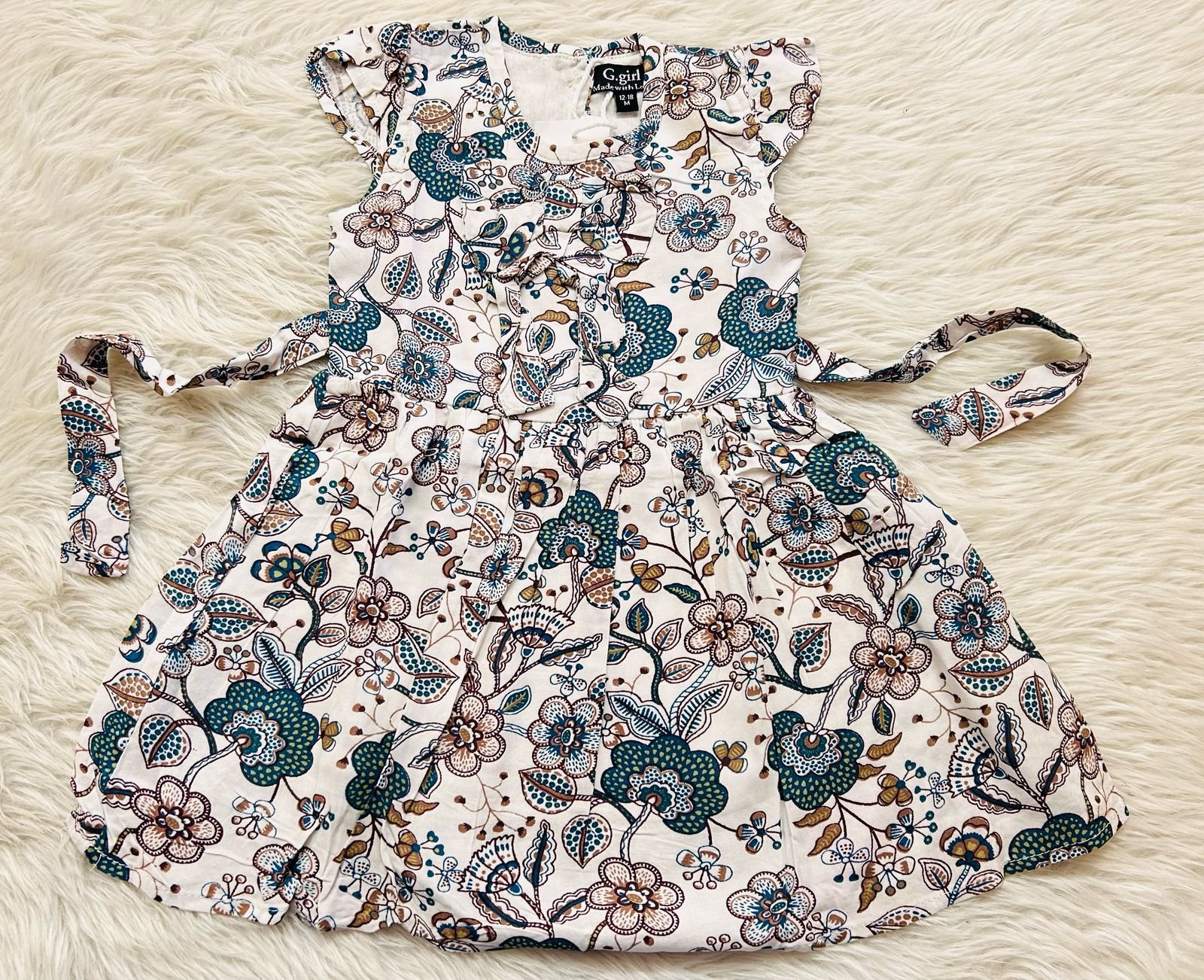 White Flora cotton frocks