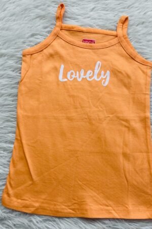 Orange sleeveless t shirt ( 4 to 5 year )