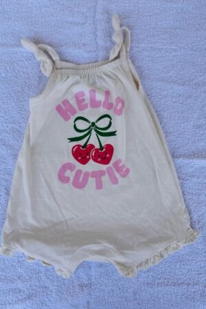 Cutie  print romper