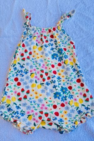 Flower print romper