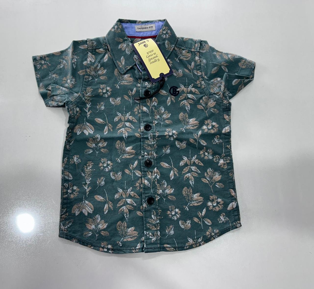 Dark green cotton shirt